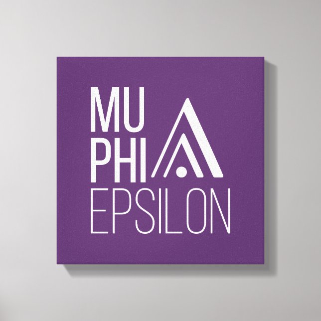 Lienzo Logotipo de Mu Phi Epsilon (Anverso)