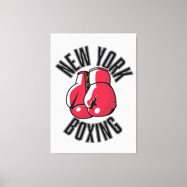 Lienzo logotipo de New York Boxing (Anverso)