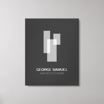 Logotipo de oficina de arquitecto minimalista mode