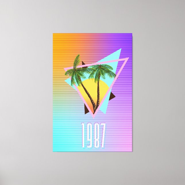 Lienzo logotipo de Paraíso de 1987 (Anverso)