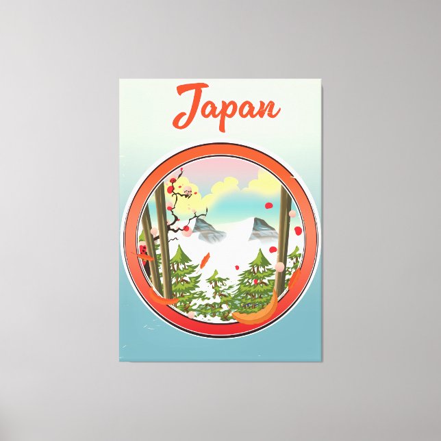 Lienzo logotipo de viaje a Japón (Anverso)