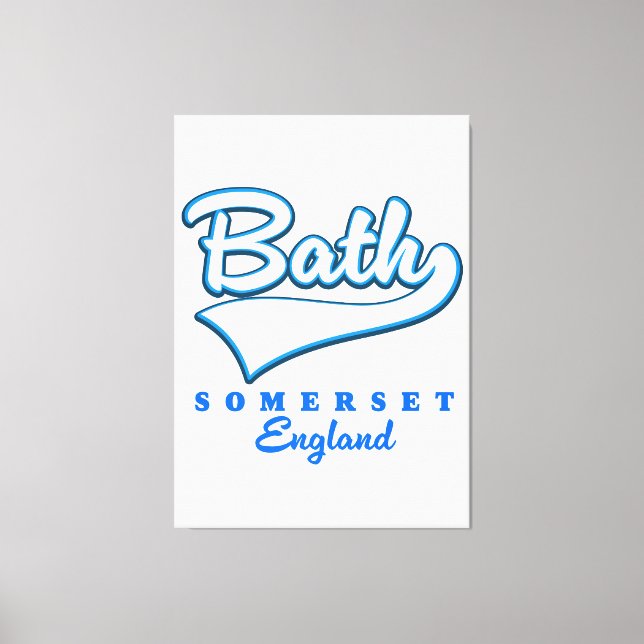 Lienzo logotipo de viaje de Bath Somerset (Anverso)