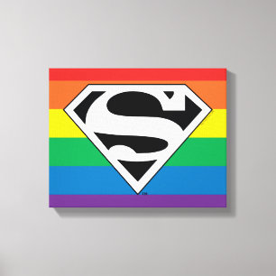 Lienzo Logotipo del arco iris de Superman