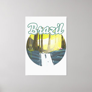 Lienzo logotipo del bosque lluvioso de Brasil
