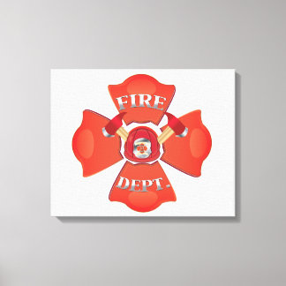Lienzo Logotipo del Departamento de Bomberos