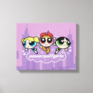 Lienzo Logotipo del equipo de Chicas Powerpuff