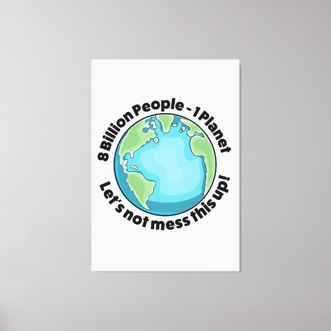 Lienzo Logotipo del medio ambiente (Anverso)