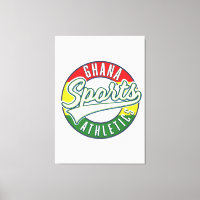 logotipo retro de atletismo de Ghana Sports