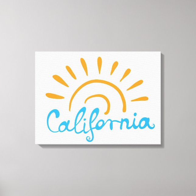 Lienzo Logotipo Sunny California (Anverso)