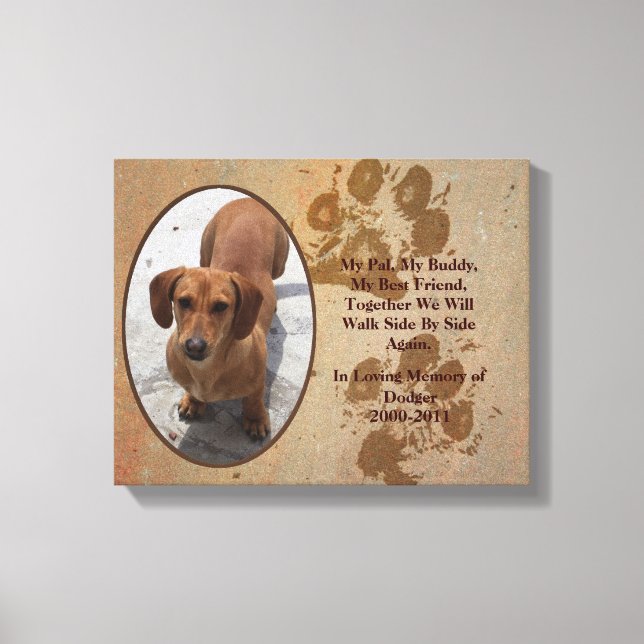 Lienzo Lograr Mascota Memorial Photo Canvas (Anverso)