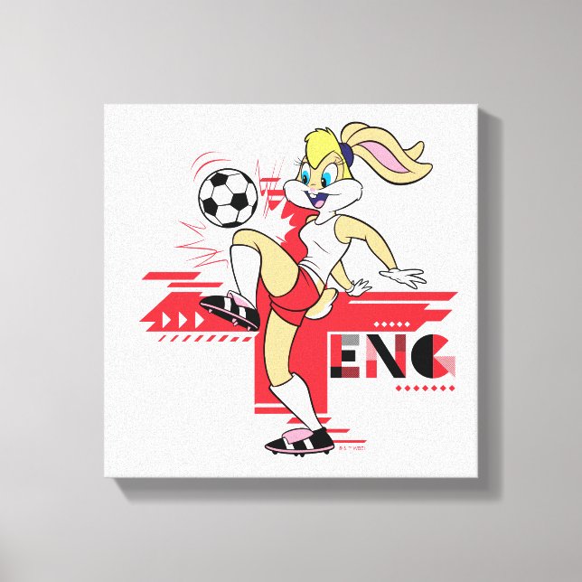 Lienzo Lola Bunny Equipo Inglaterra Gráfico de Fútbol (Anverso)