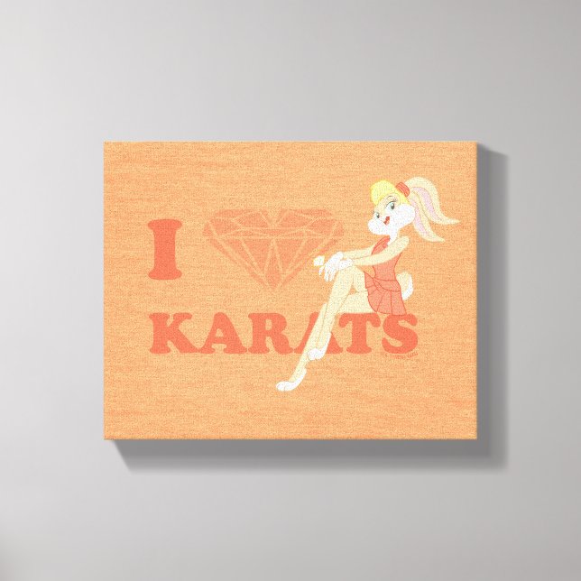 Lienzo Lola Bunny I Heart Karats (Anverso)