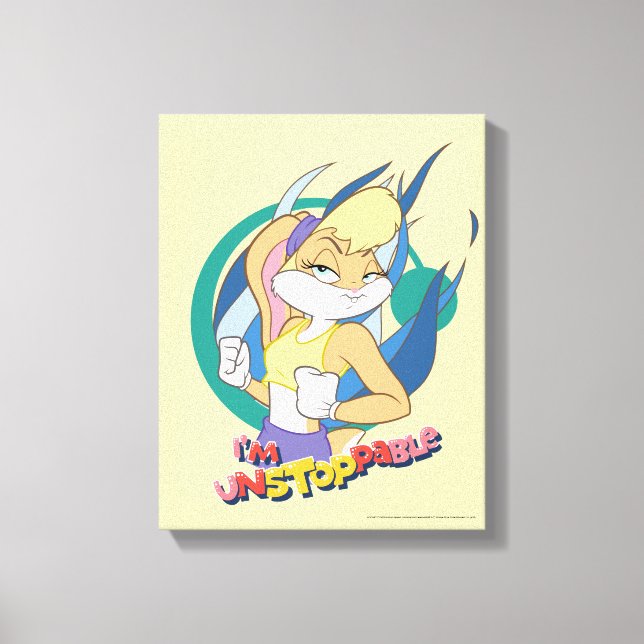Lienzo Lola Bunny "I'm Unstoppable" (Anverso)