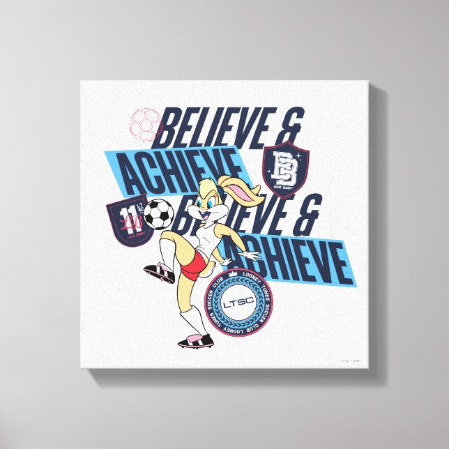 Lienzo Lola Bunny LOONEY TUNES™ Soccer Club Graphic (Anverso)