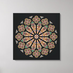 Lienzo Lona 24x24 de la ventana de St Thomas "