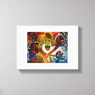 Lienzo Lona de la pared de 7 Orishas