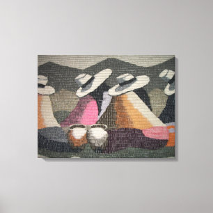 Lienzo Lona de la pared de los chicas del chisme de Perú