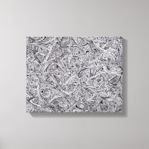 Lienzo Lona de la pintada del Sharpie