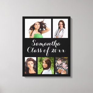 Lienzo Lona envuelta collage de fotos de encargo de la