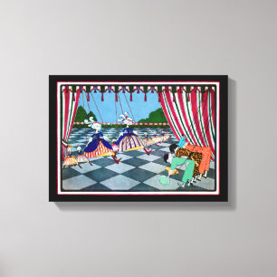 Lienzo Lona envuelta ~ del COLOR del CAMBIO del Curtsy de