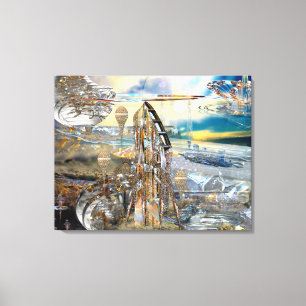 Lienzo Lona envuelta estación de Glissade