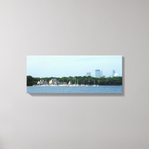 Lienzo LONA: Lago Harriet y Minneapolis Skyline_