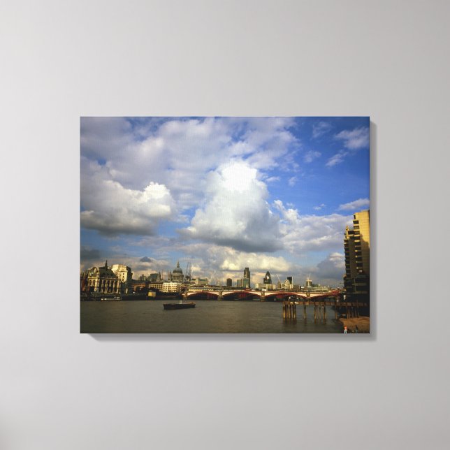 Lienzo Londres en los años 90 (Anverso)