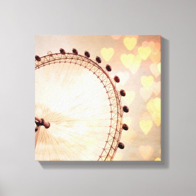 Lienzo Londres | Fotografía de Big Ben filtrada por la no (Anverso)