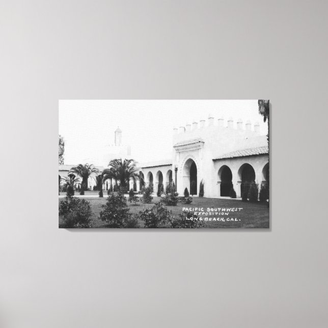 Lienzo Long Beach, California Pacific SW Expo Bldg. (Anverso)