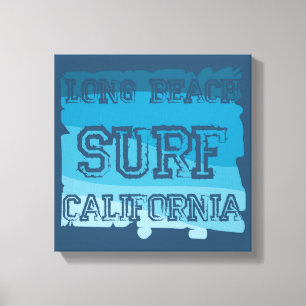 Lienzo Long Beach Surf California