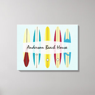 Lienzo Longboard de vintage