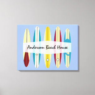 Lienzo Longboard de vintage