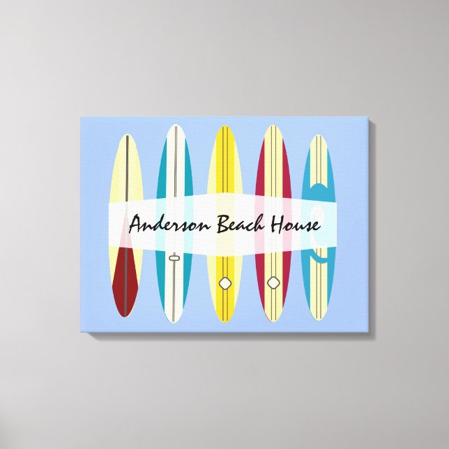 Lienzo Longboard de vintage (Anverso)