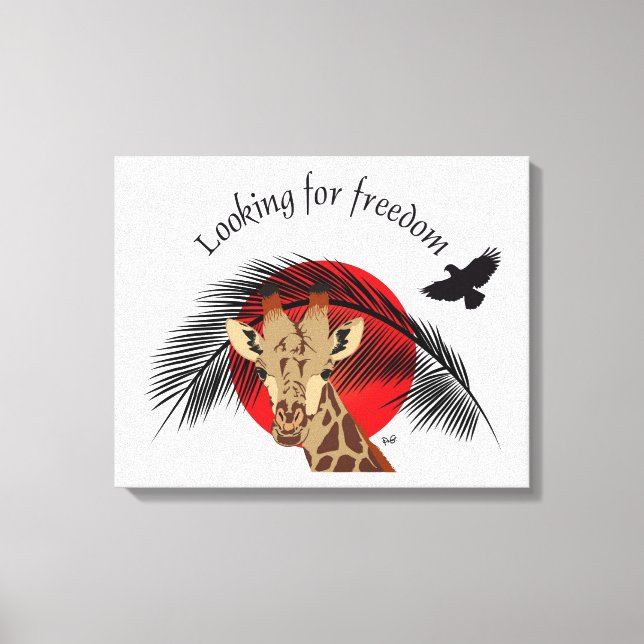 Lienzo Looking for freedom (Anverso)