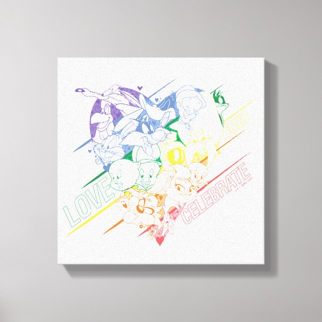 Lienzo LOONEY TUNES™ - Love and Celebrate (Anverso)