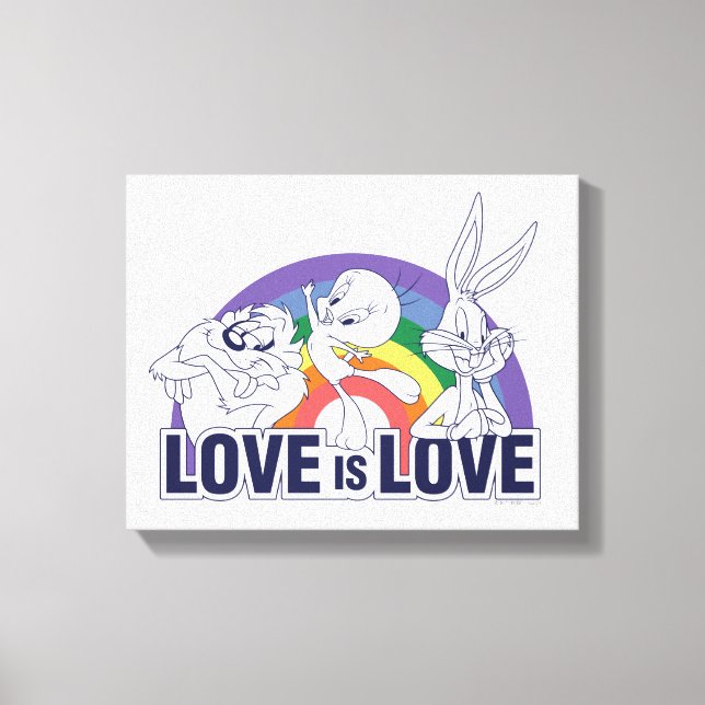 Lienzo LOONEY TUNES™ - Love Is Love (Anverso)