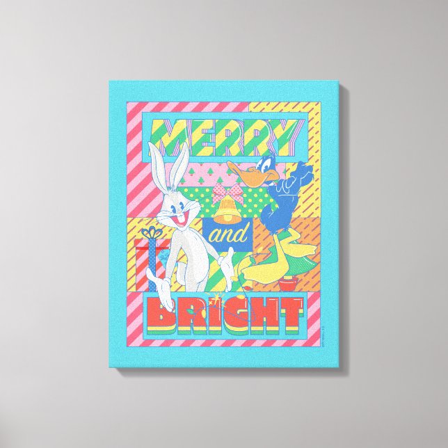 Lienzo LOONEY TUNES™ | Navidades merry y brillantes (Anverso)