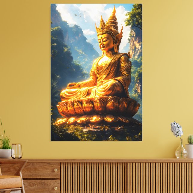 Lienzo Lord Buddha of the Golden Land (Insitu (Sala de estar))