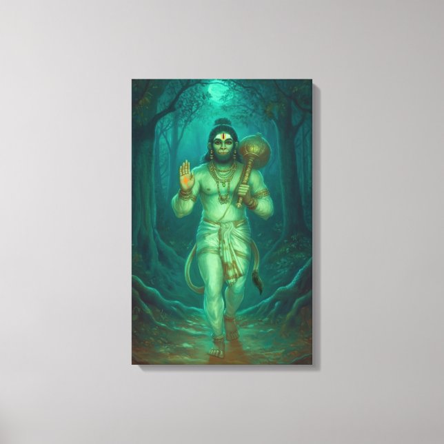 Lienzo Lord Hanuman Canvas Wall Art (Anverso)