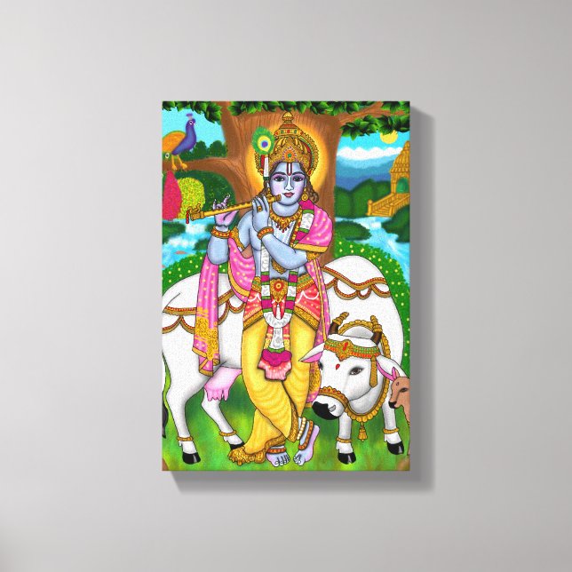 Lienzo Lord Krishna Poster (Anverso)