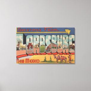 Lienzo Lordsburg, New México - escenas grandes de la