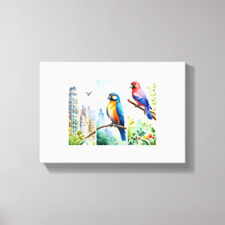 Lienzo loritos
