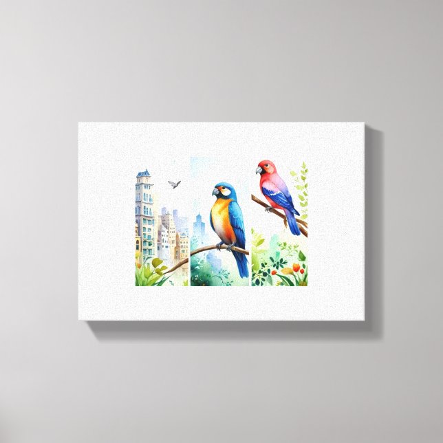 Lienzo loritos (Anverso)