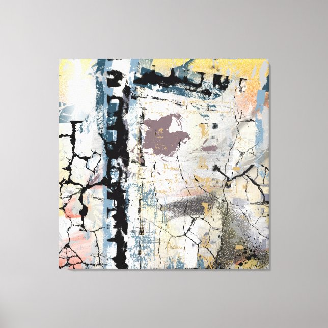 Lienzo Los acantilados (Anverso)