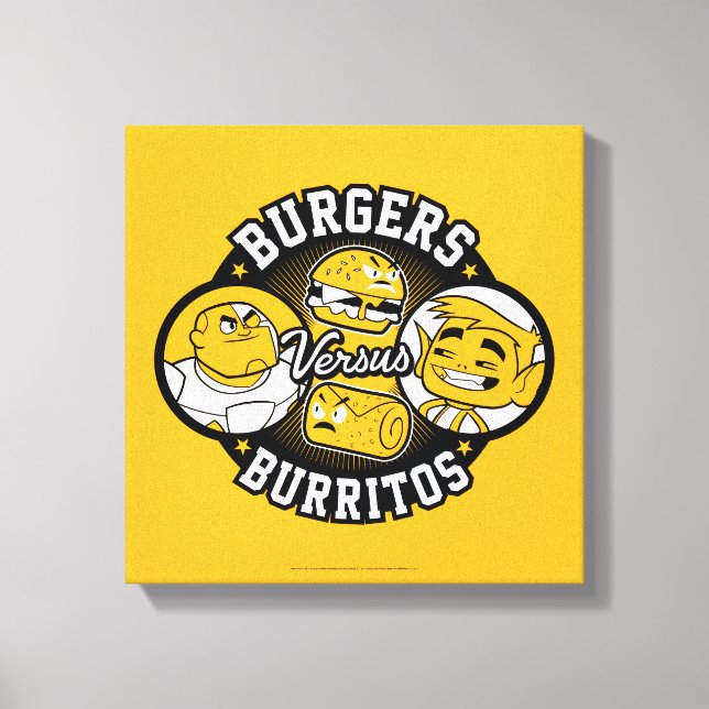 Lienzo ¡Los adolescentes se van! | Burgers contra burrito (Anverso)