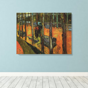 Lienzo Los Alyscamps (Cementerio) por Vincent van Gogh