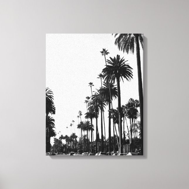 Lienzo Los Angeles Beverly Hills Black & White (Anverso)