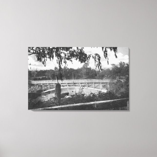 Lienzo Los Angeles, CA View of Hollenbeck Park (Anverso)