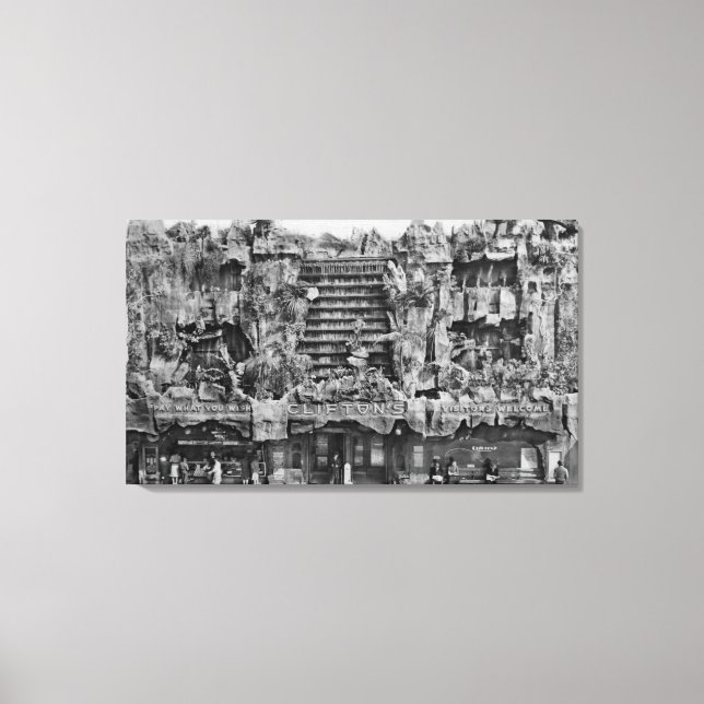 Lienzo Los Ángeles, CA Vista de los Mares del Pacífico de (Anverso)