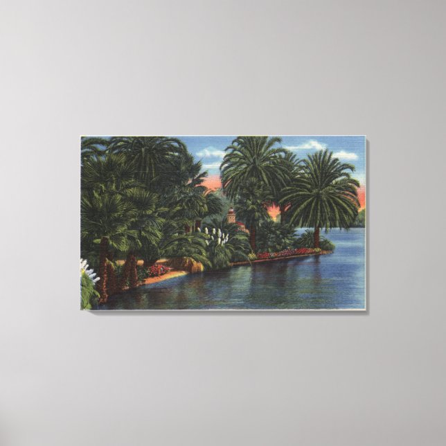 Lienzo Los Ángeles, CaliforniaA Beautiful Park Scene (Anverso)